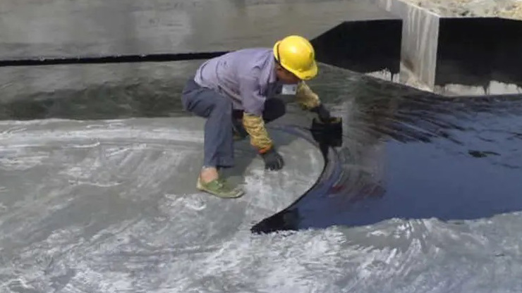 冷粘法高聚物改性瀝青防水卷材施工要求和流程